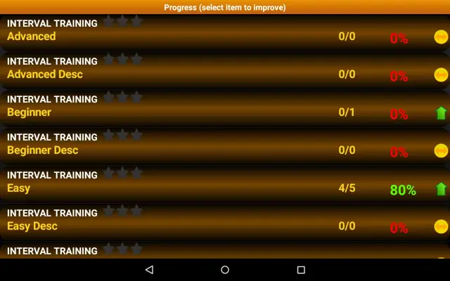 Piano Interval Training android App screenshot 2