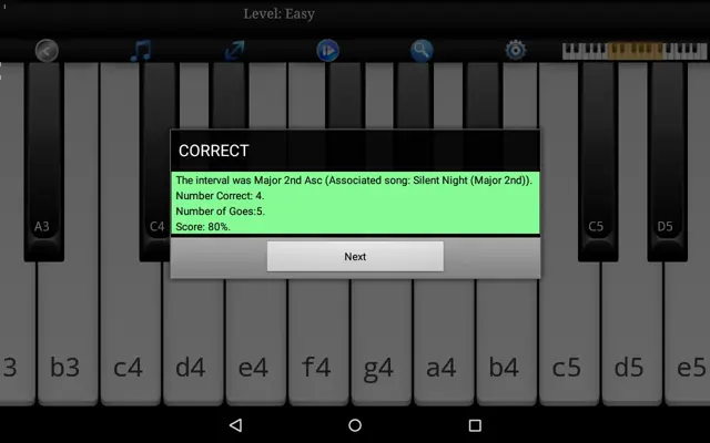 Piano Interval Training android App screenshot 3