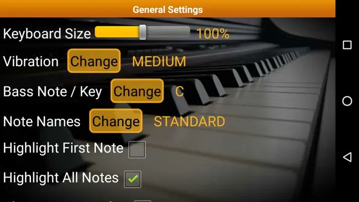 Piano Interval Training android App screenshot 6