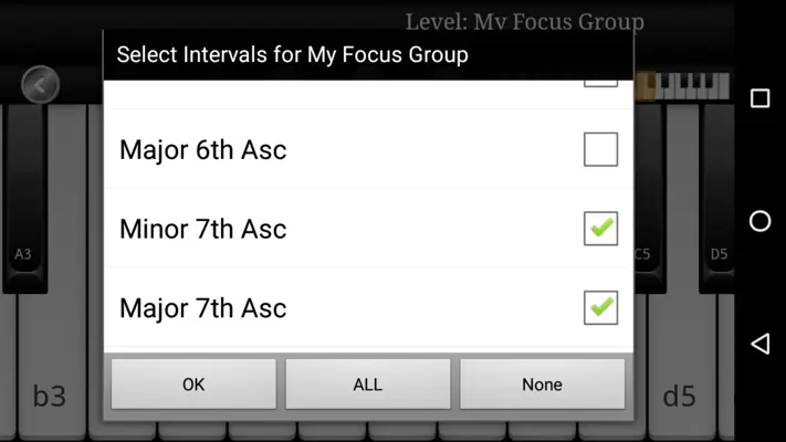 Piano Interval Training android App screenshot 7